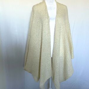 Steve Madden Cream Shawl Open Front Wrap One Size